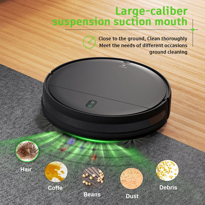 GOOVI Robot Vacuum, Robotic Vacuum Cleaner For Pet Hair, Hard Floor, Carpets ,Pet Hairs