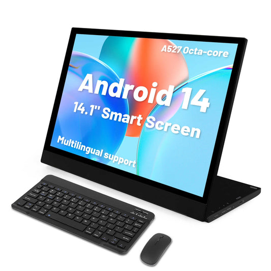 14.1 Intelligent Screen Tablet，1920*1080P,1MP Front Camera - 4GB Memory - Android 14，Black