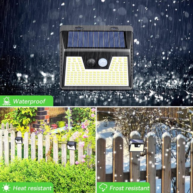 4 Pack Solar Spotlight Outdoor, 64 LEDs 1000 lumens Solar Outdoor Lights, IP66 Solar Lights Outdoor Waterproof for Yard Outdoor Solar Lights