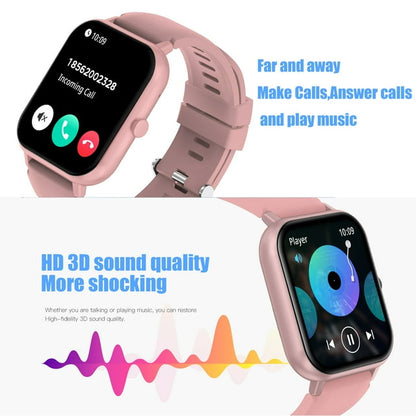 OWNTECH Smart Watch(Answer/Make Calls) ,1.83 Inch Men Women Fitness Watch, IP67 Waterproof Activity Trackers for iOS Android, Pink