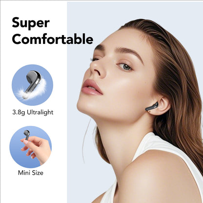 Wireless Earbuds, Bluetooth 5.4 Headphones in Ear buds, HiFi Stereo Wireless Earphones with 4 ENC Noise Cancelling Mics, 40H Wireless Headphones with IP7 Waterproof, LED Display USB C, Mini Ultraligh