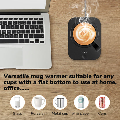 Coffee Mug Warmer, Electric Coffee Warmer for Desk Heated Coffee Mug for Coffee, Beverage, Milk, Tea, Coffee