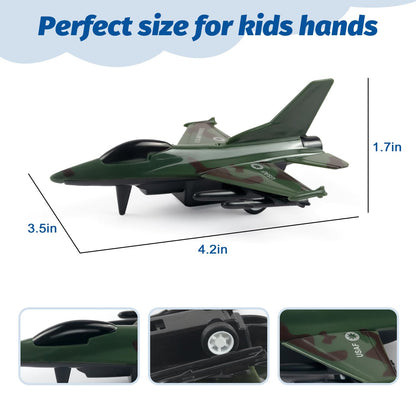 Airplane Toys Fighter Jets, Airplane Party Favors Plane Playset, Fighter Jet Toy, Plane Themed Kids Presents Toys for 3 Year Old boy (Random 12 Pack)