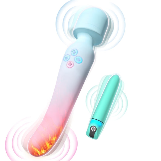 Amoochoo Vibrator Dildo Sex Toys for Women, G Spot Vibrator Wand Bullet Vibrator Set, Clitoral Stimulator Adult Sex Toy for Couples