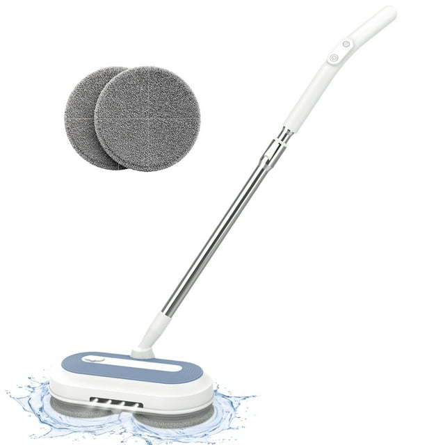 Cordless Electric Mop, Electric Spin Mop with LED Headlights & Water Tank