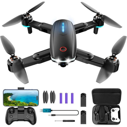 Drone with 4K UHD Camera for Adults,GPS RC Drone Brushless Motor,Upgraded Tablet Screen,2 Axis Gimbal EIS, Smart FPV Foldable Quadcopter for Beginners