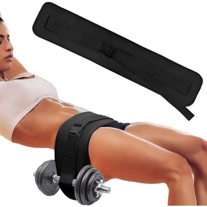 Genreen Hip Thrust Belt,Comfortable Hip Thrust Belt for Dumbbells, Anti-Slip Home Gym Hip Thrust Band Belt for Weights to Hold Kettlebells, Dumbbells & Plates