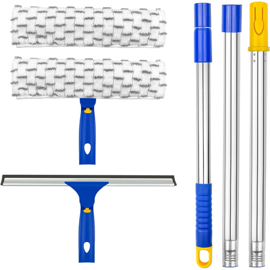 ILAVCLEAN Window Squeegee with Long Handle