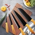 Knife Set,High Carbon Stainless Steel Black Non Stick Coated Kitchen Knife Set