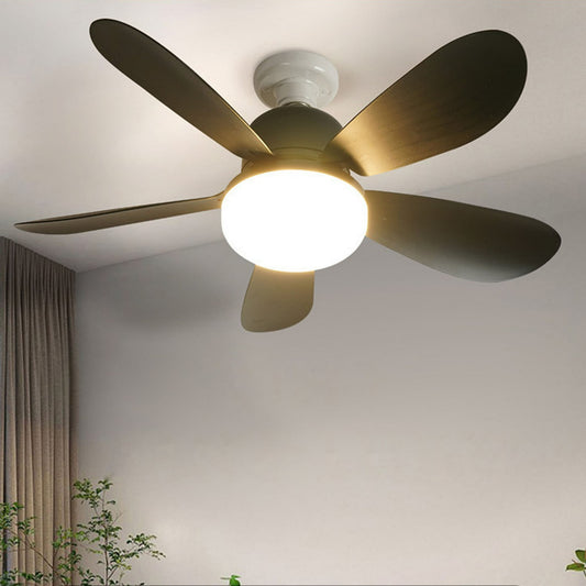 LOFTER-Pro Ceiling Fans with Lights, 20.5 inch Low Profile Ceiling Fan and Remote Control Modern Flush Mount Black Ceiling Fans, Dimmable 3 Colors ,3 Speeds, 5 Blades for Bedroom, Kitchen, Patios