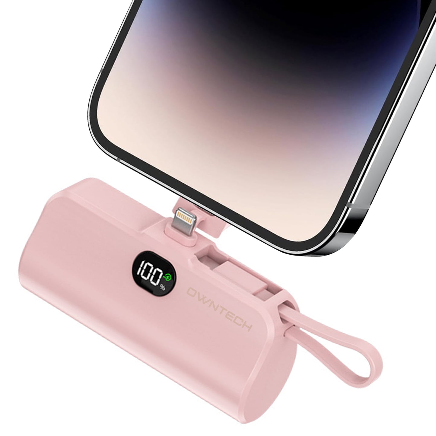 OWNTECH Portable Charger Power Bank for iphone android with LED Display 5000mah Mini Fast Charger Battery Pack Compatible with iPhone 15/14/13/12