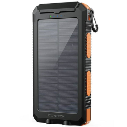 OWNTECH Portable Solar Charger for iphone android, 20000mah Power Bank with 5 USB Port