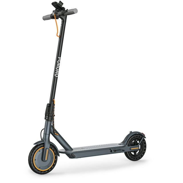 PORORO HES20 Electric Scooter for Adults, Max 19 Miles Range, with 8.5" Tires, 350W, 19MPH, Black