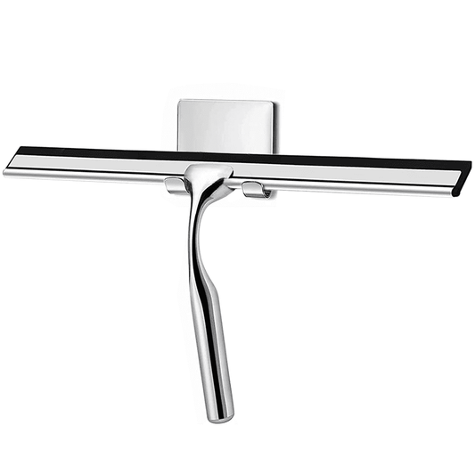 SUPTREE All-Purpose Shower Squeegee Stainless Steel for Bathroom Shower Glass Car Window Cleaning 10 Inches