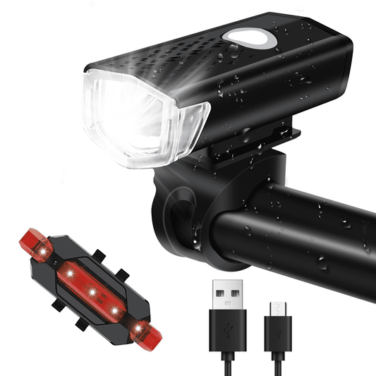 UUGEE Bicycle Bike Lights Front and Back for Night Riding Rechargeable Bike Accessories Headlight Tail Light for Adult Kids