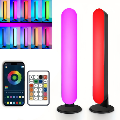 RGB Light Bar,LED Light Bar Remote Control,RGB Gaming Lights,USB 16 Million Colors,Scene and Music Modes,2 Pack for Bedroom Game Room