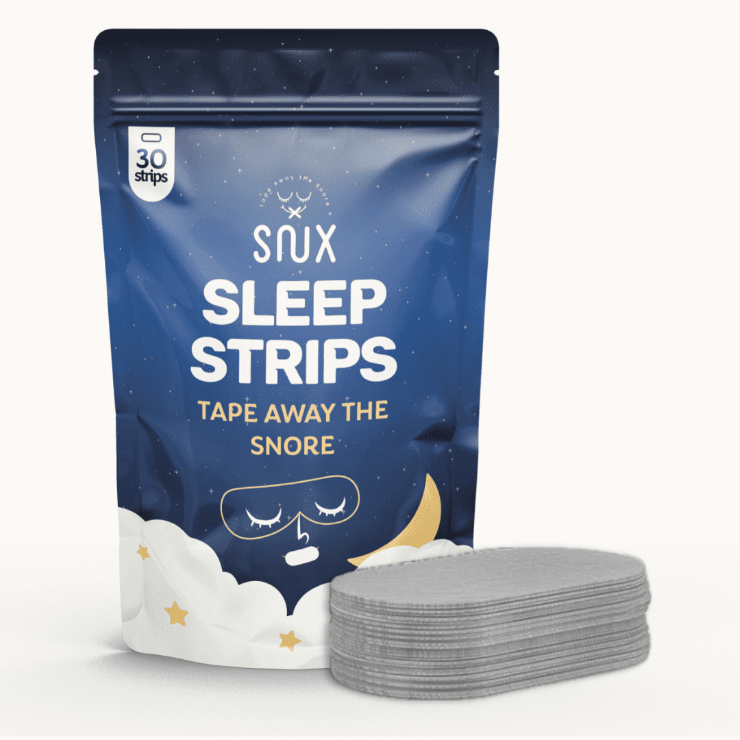 Snux Premium Mouth Tape for Sleeping and Nasal Breathing - 30 Gray Sleep Strips - Anti Snoring