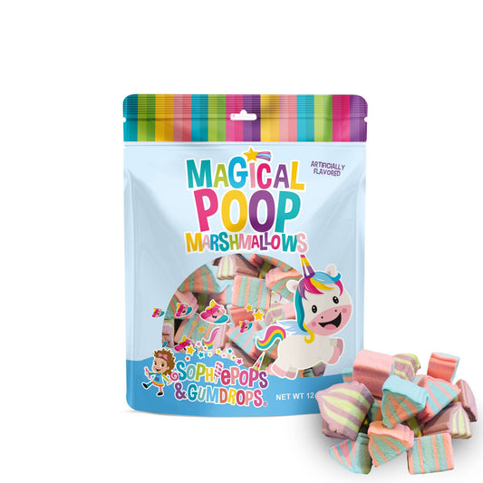 Sophiepops & Gumdrops Magical Marshmallow Poop 12z Regular Bag, Contains Corn Syrup