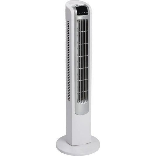 Tower Fan for Home with Adjustable Thermostat, Tip-Over Switch, 4 Fan Speeds, 3 Heat Settings and Remote Control, 42 Inches, 1500W