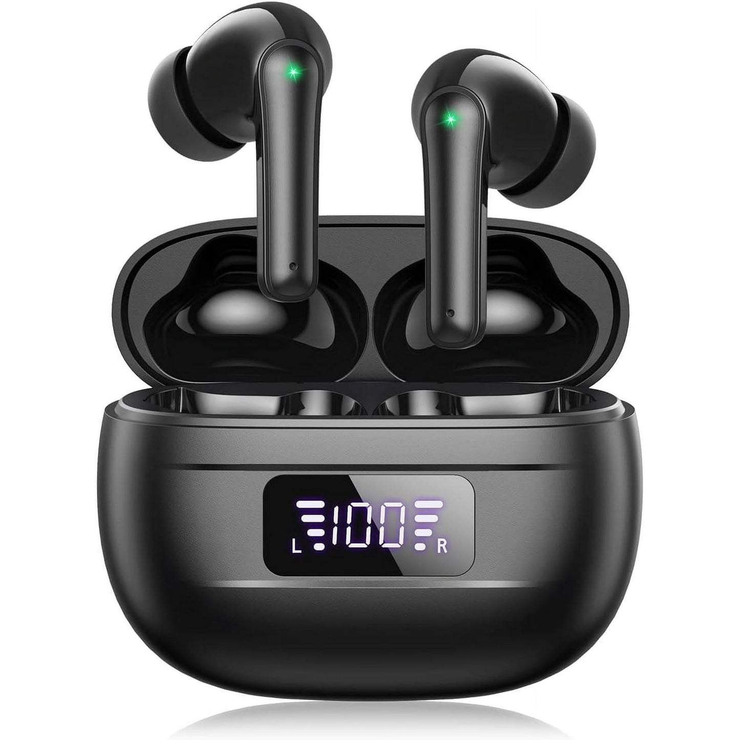 Wireless Ear buds Bluetooth earbuds 76H Playback Noise Cancellation Clear Calls headphones Power Display Protable Charging Case Light Weight IPX7 Waterproof Earphones for Android iOS