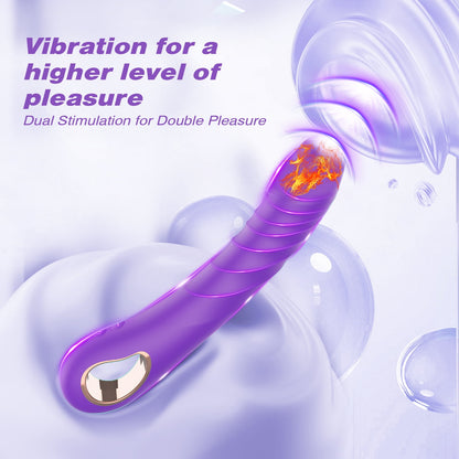 G Spot Couple Vibrator Sex Toys for Women with Heating Function, Dildo Vibrators with 10 Vibrations Waterproof G Spot Stimulation, Adult Sex Toys Bullet Vibrators Wand Sex Pleasure For Couples