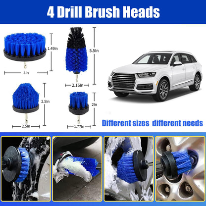 AOMBOO 27Pcs Car Detailing Kit Interior Cleaner, Detailing Brushes Car Cleaning Kit for Wheel, Dashboard, Air Vent